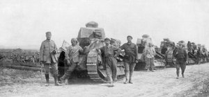 A group of light tanks, Soissons, France, 1918