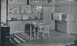 A kitchen arranged and equipped by Heal & Son, Ltd. of London, 1942 by Unbekannt