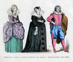 A Lady of the Court, Marie de Medici as a Widow, and a Gentleman, c1620 1882-1884 by Unbekannt
