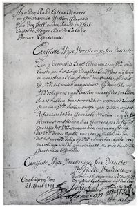 A letter from the Dutch East India Company to Willem Adriaan van der Stel, 18th century by Unbekannt