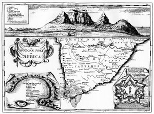 A map of the Cape of Good Hope, South Africa by Unbekannt