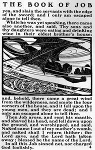 A page from the Book of Job, c1903