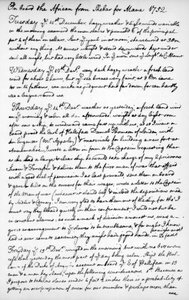 A Page from the Journal of John Newton, 1750-1754 by Unbekannt