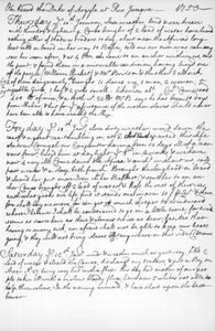 A Page from the Journal of John Newton, 1750-1754 by Unbekannt