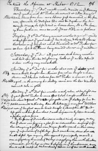 A Page from the Journal of John Newton, 1750-1754, 1965 by Unbekannt