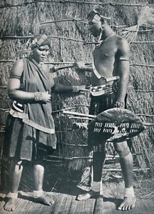 A Pair of Zulu Lovers by Unbekannt
