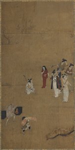 A Picnic Party: Musicians and Attendants by Unbekannt