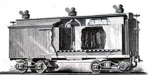 A Refrigerated Railroad Car by Unbekannt