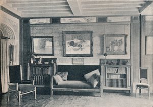 A room in the Paris residence of monsieur G. Roucher, with furniture by Maurice Dufrene by Unbekannt