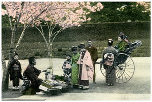 A Street Merchant, Japan, 1904