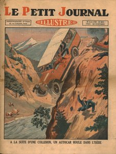 A Vehicle Falls into the River Isere After an Accident, 1930 by Unbekannt