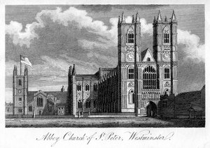 Abbey Church of St Peter, Westminster, London, 1805 by Unbekannt