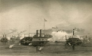 Action of the Gunboats at Memphis, 1878