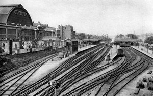 Addison Road railway station, London