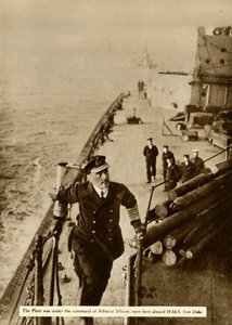 Admiral Jellicoe aboard HMS Iron Duke by Unbekannt