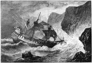 Admiral Somers Runs His Ship Ashore, Bermuda by Unbekannt