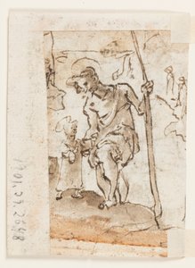Adoration of the Magi, St. Christopher and Christ Child by Unbekannt