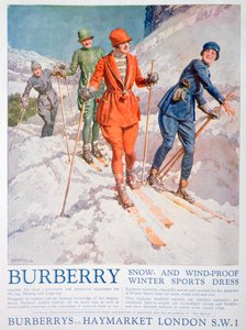Advert for Burberry Winter Sports Dress by Unbekannt