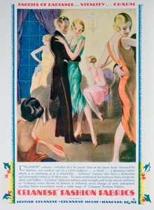 Advert for Celanese Fashion Fabrics