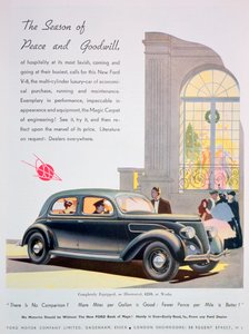 Advert for Ford motor cars, 1936 by Unbekannt
