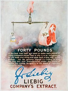 Advert for Liebig Extract of Meat