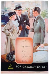 Advert for Lockheed Car Brakes by Automotive Products of Leamington Spa by Unbekannt