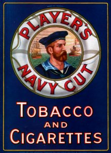 Advert for Players Navy Cut Tobacco and Cigarettes