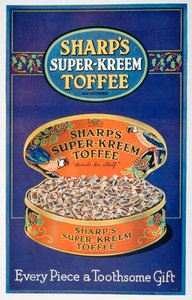 Advert for Sharps Super-Kreem Toffee, 1928 by Unbekannt