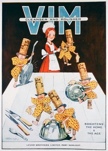 Advert for Vim cleanser and polisher, 1919 by Unbekannt