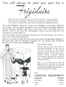 Advertisement for Frigidaire fridges, 1936 by Unbekannt
