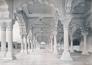 Agra. The Dewan-i-am, or Hall of Public Audience by Unbekannt