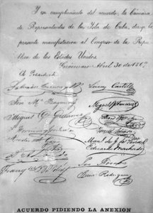 Agreement calling for the annexion by Unbekannt