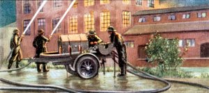 Air Raid Precautions, cigarette card, British, 1938