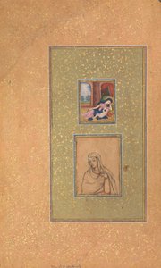 Album Page with Two Christian Subjects