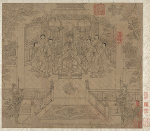 Album of Daoist and Buddhist Themes: Procession of Daoist Deities by Unbekannt