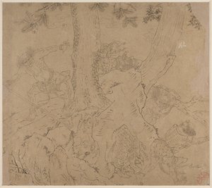 Album of Daoist and Buddhist Themes: Search the Mountain: Leaf 46, 1200s by Unbekannt