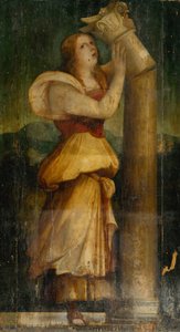 Allegorical Figure of a Woman with a Broken Column