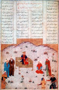 Alexander the Great holding court in China, 4th century BC by Unbekannt