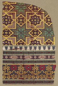 Alhambra Hanging Fragment with Decorated Bands, 1300s by Unbekannt
