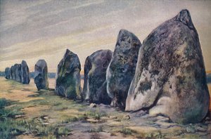 Alignments near Carnac, Brittany, France, c1920 by Unbekannt