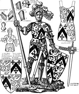 All The Gorgeous Panoply of A Knight with the Various Parts of His Armour by Unbekannt