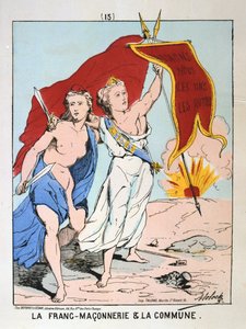 Allegory of la Franc-Maconnerie et la Commune, Paris Commune by Unbekannt