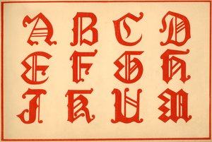 Alphabet, Letters A-M, Upper Case by Unbekannt
