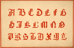 Alphabet, Letters A-Z, Upper Case by Unbekannt