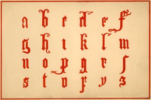 Alphabet, Letters A-Z, Lower Case by Unbekannt