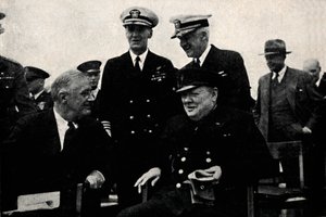 American President and British Premier, 14 August 1941, 1945 by Unbekannt