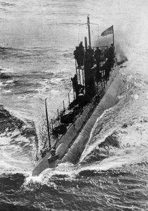 American submarine Preparedness at full speed, First World War by Unbekannt