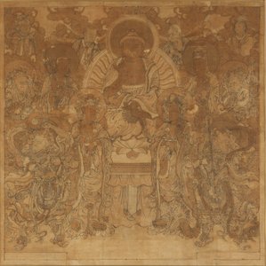 Amitabha Buddha’s assembly in the Western Paradise, late 18th-early 19th century by Unbekannt