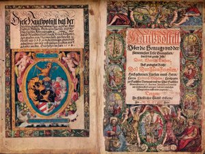 An Early Autograph Album: A Hauspostill from the Works of Martin Luther, c. 1550 by Unbekannt