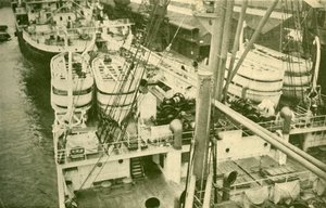 An Impressive Array of Boats Aboard the Leviathan by Unbekannt